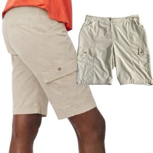 Chico’s Zenergy Khaki Cargo Shorts